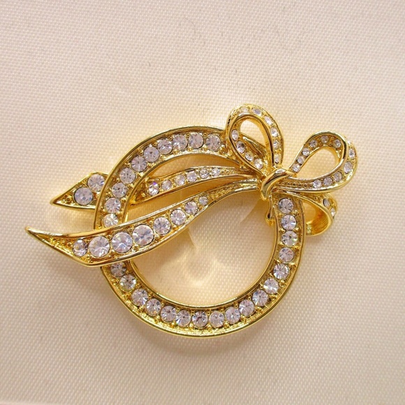 NIB Nolan Miller Crystal Heirloom Brooch Pin - Picture 1 of 7